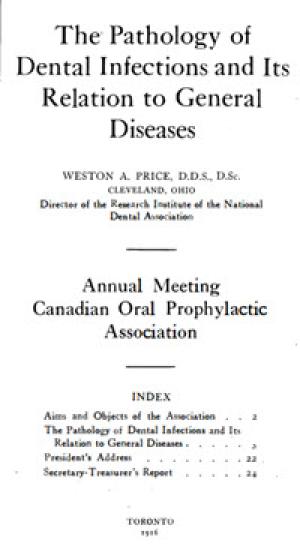 The Pathology of Dental Infections and Its Relation to General Diseases - 10019939